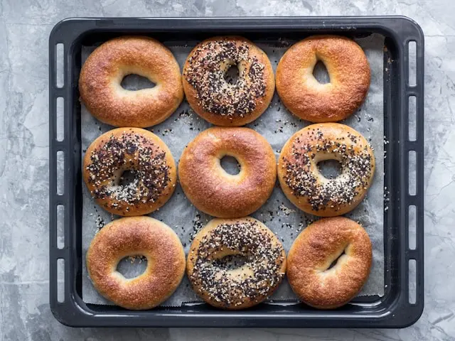 como hacer bagels 