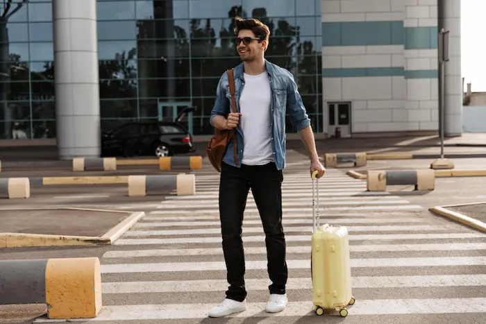 persona listo para viajar hacia Lima