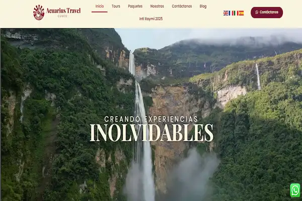 Aquarius Travel Cusco pagina web oficial
