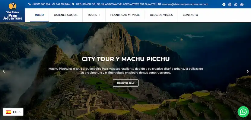Viva Cusco Peru Adventures página web