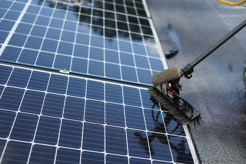 limpieza de paneles solares