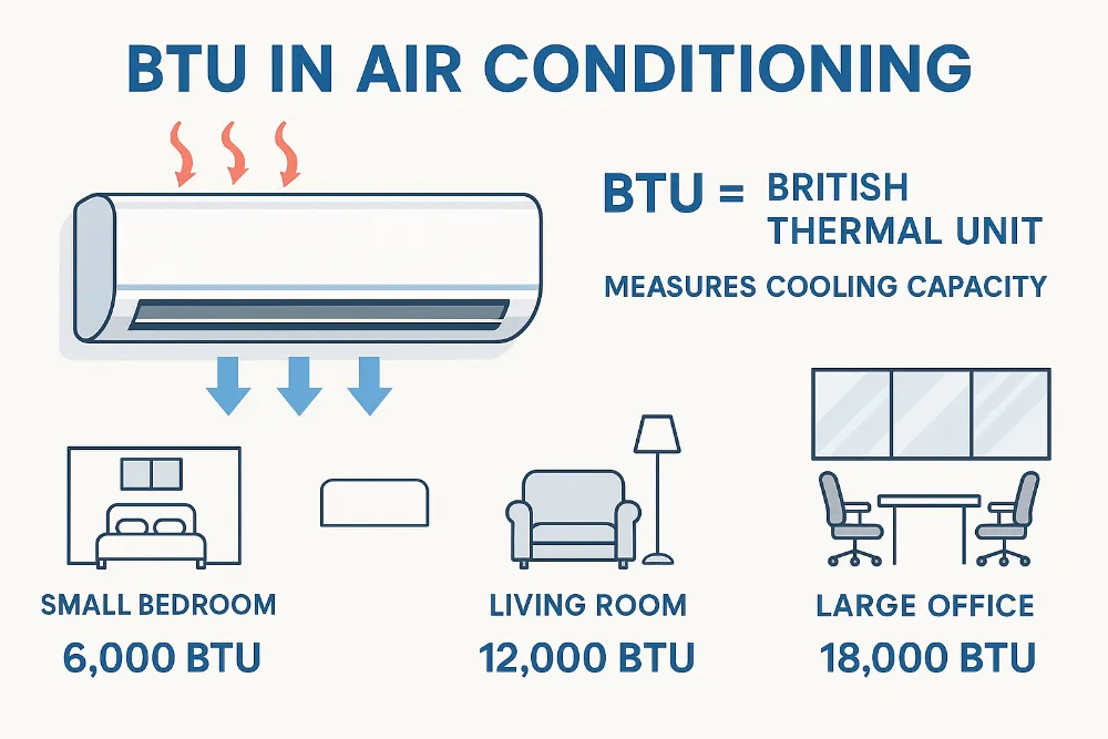 Qué significa BTU en un aire acondicionado