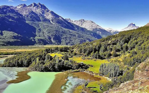 paisaje natural en carretera austral chile