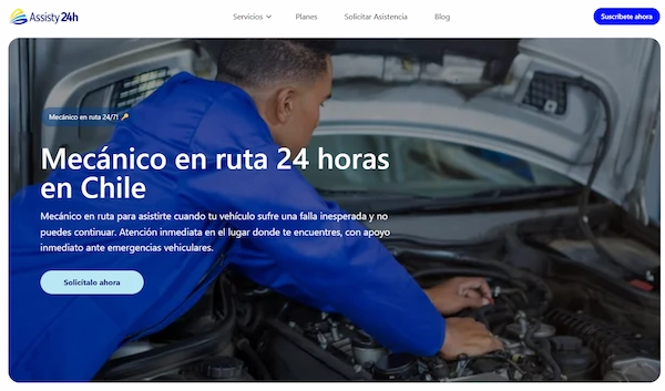 mejores servicios de mecánico en ruta Assisty24h