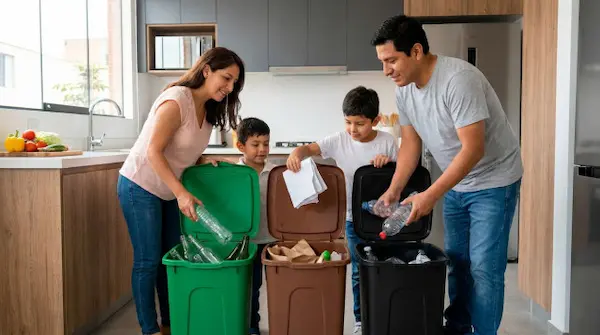 Cómo reciclar correctamente en casa
