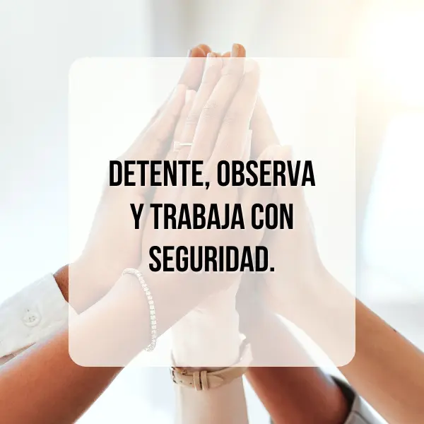 Frases breves para carteles de seguridad