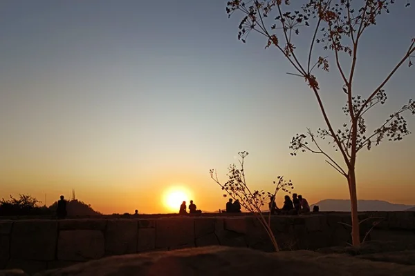 Atardecer sobre la cordillera