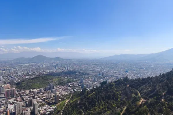Vista panorámica desde uno de los miradores en Santiago