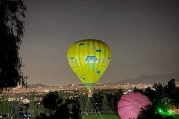 Atardecer en el Parque Mahuida, mirador en Santiago